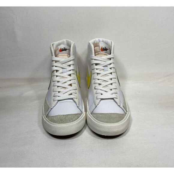 Nike Blazer Mid '77 Vintage BQ6806-101 Opti Yellow White Shoes Men’s Size 8.5 - Picture 2 of 10